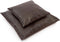 De leren kussenhoes met vier panelen - Choco - 60x60