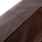 De leren kussenhoes met vier panelen - Choco - 60x60