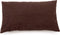 De leren kussenhoes met zes panelen - Choco - 30x50