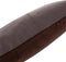 De leren kussenhoes met zes panelen - Choco - 30x50