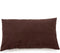 De leren kussenhoes met zes panelen - Choco - 30x50