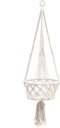 De Macrame Planthanger - Wit - L