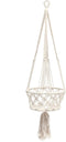 De Macrame Planthanger - Wit - L