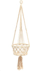 De Macrame Planthanger - Wit - M