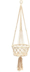 De Macrame Planthanger - Wit - M