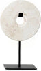 De Marmeren Disc op Stand - Wit - S
