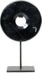 De Marmeren Disc op Stand - Zwart - M