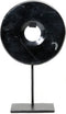 De Marmeren Disc op Stand - Zwart - M