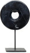 De Marmeren Disc op Stand - Zwart - S