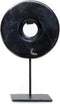 De Marmeren Disc op Stand - Zwart - S