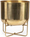 De Messing Plantenbak op Voet - Messing - XL