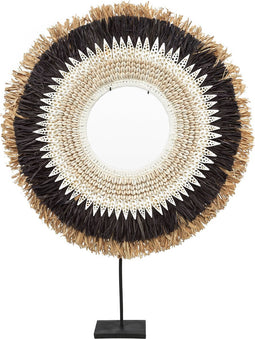 De Mojo Raffia op Stand - Decoratie - Zwart Naturel