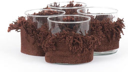 De Oh My Gee Kaarsenhouder - Bordeaux Velvet - S - Set van 4