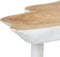 De organic bijzettafel - naturel-wit - teak hout - 45x45x40 cm