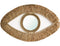 De Raffia Eye Spiegel - Naturel - M