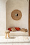 De Raffia Flores Kussenhoes Vierkant - Naturel - 40x40