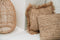 De Raffia Flores Kussenhoes Vierkant - Naturel - 40x40