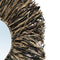 De Raffia Fringe Spiegel - Naturel Zwart - S
