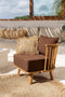 De Raffia Fringed Tapijt - Naturel - 150