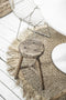 De Raffia Fringed Tapijt - Naturel - 150