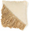 De Raffia Katoenen Kussenhoes - Naturel Wit - 40x40