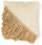 De Raffia Katoenen Kussenhoes - Naturel Wit - 60x60