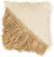 De Raffia Katoenen Kussenhoes - Naturel Wit - 60x60