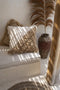 De Raffia Katoenen Kussenhoes - Naturel Wit - 60x60