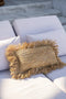 De Raffia Kussenhoes - Naturel - 30x50