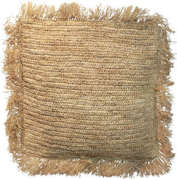 De Raffia Kussenhoes Vierkant - Naturel - 40x40