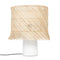 De Rattan Tafellamp - Wit Naturel