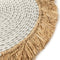 De Seagrass Raffia Placemat - Wit Naturel