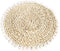 De Seagrass Shell Pannenonderzetter - Naturel