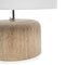 De Teak Wood Tafellamp - Naturel Wit