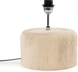 De Teak Wood Tafellamp Voet - Naturel