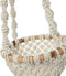 De Twisted Macrame Planthanger - Naturel Wit - M
