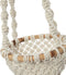 De Twisted Macrame Planthanger - Naturel Wit - M