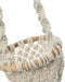 De Twisted Macrame Planthanger - Naturel Wit - S