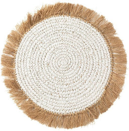 De Water Hyacinth Raffia Placemat - Wit Naturel