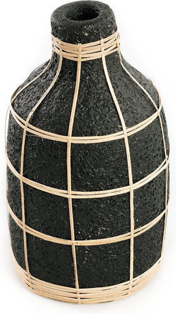 De Whoopy Vaas - Zwart Naturel - L