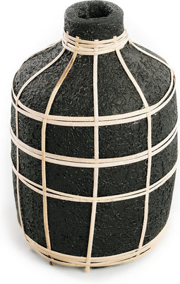 De Whoopy Vaas - Zwart Naturel - M