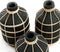 De Whoopy Vaas - Zwart Naturel - S