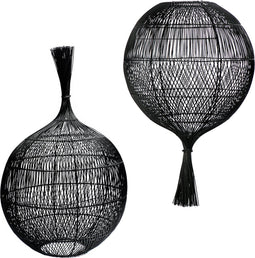 De Wonton Vloer- en Hanglamp - Zwart