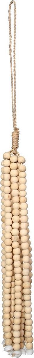 De Wooden Beads Hangdecoratie - Naturel