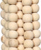 De Wooden Beads Hangdecoratie - Naturel