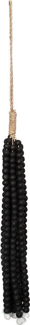 De Wooden Beads Hangdecoratie - Zwart