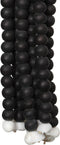 De Wooden Beads Hangdecoratie - Zwart