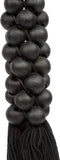 De Wooden Beads met Katoen Hangdecoratie - Zwart
