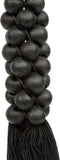 De Wooden Beads met Katoen Hangdecoratie - Zwart