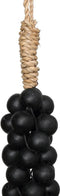De Wooden Beads met Katoen Hangdecoratie - Zwart